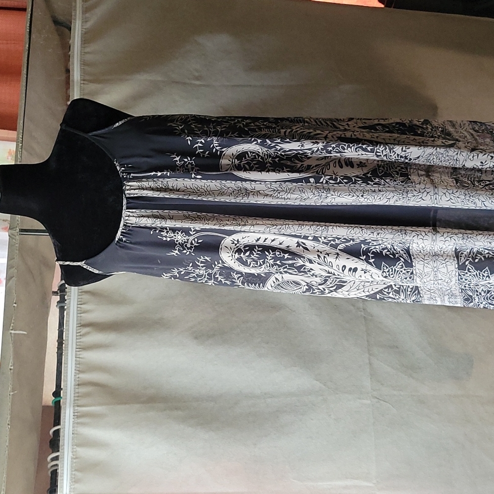 Bohemian dress Express Small Black, Grey floral